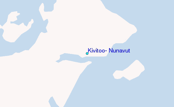 Kivitoo, Nunavut Tide Station Location Map