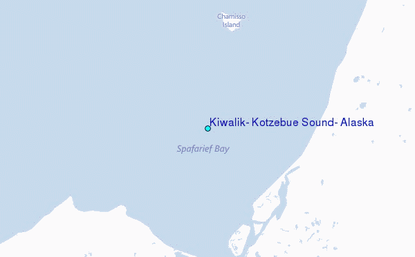 Kiwalik, Kotzebue Sound, Alaska Tide Station Location Map