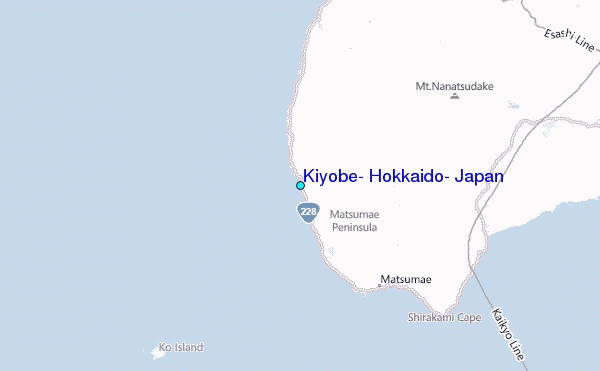 Kiyobe, Hokkaido, Japan Tide Station Location Map