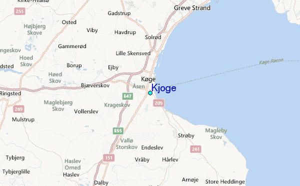 Kjoge Tide Station Location Map