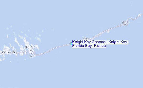 Knight Key Channel, Knight Key, Florida Bay, Florida Tide Station Location Map