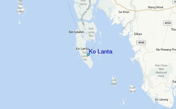 Ko Lanta Tide Station Location Map