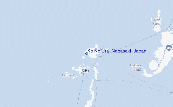 Ko No Ura, Nagasaki, Japan Tide Station Location Map