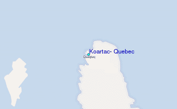 Koartac, Quebec Tide Station Location Map