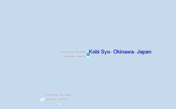 Kobi Syo, Okinawa, Japan Tide Station Location Map