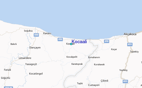 Kocaali Tide Station Location Map