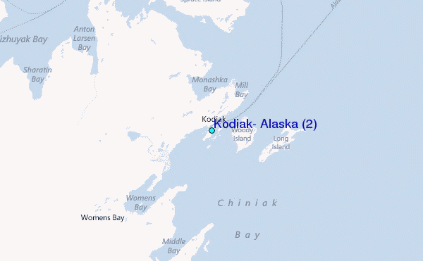 Kodiak, Alaska (2) Tide Station Location Map