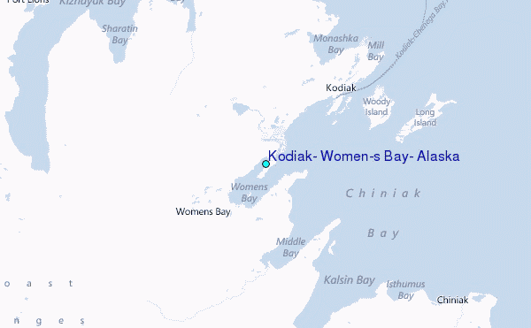 Kodiak, Women's Bay, Alaska Tide Station Location Map