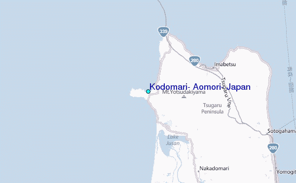Kodomari, Aomori, Japan Tide Station Location Map