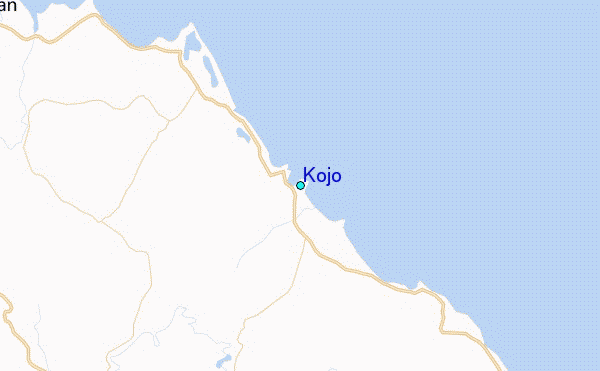 Kojo Tide Station Location Map