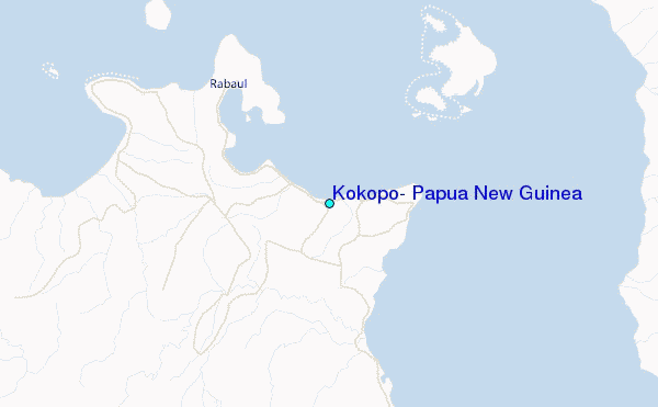 Kokopo, Papua New Guinea Tide Station Location Map
