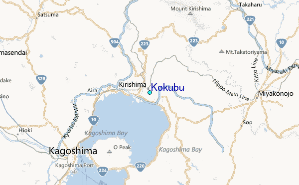 Kokubu Tide Station Location Map