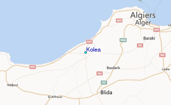 Kolea Tide Station Location Map