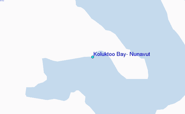 Koluktoo Bay, Nunavut Tide Station Location Map
