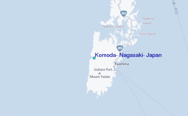 Komoda, Nagasaki, Japan Tide Station Location Map