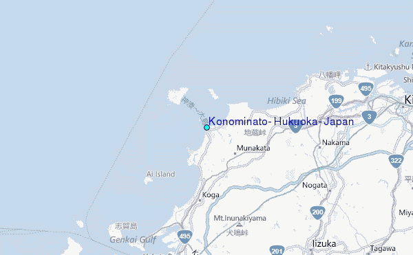 Konominato, Hukuoka, Japan Tide Station Location Map