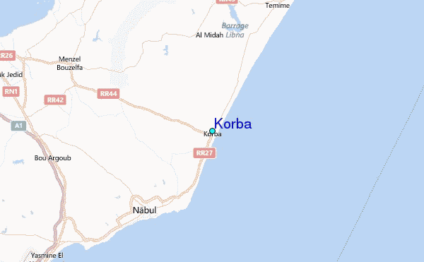Korba Tide Station Location Map