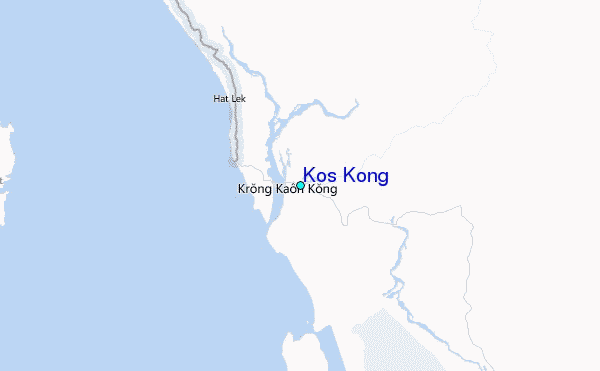 Kos Kong Tide Station Location Map