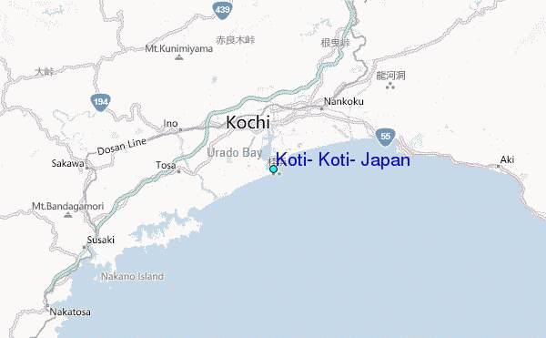 Koti, Koti, Japan Tide Station Location Map