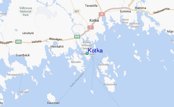 Kotka Tide Station Location Map