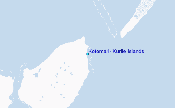 Kotomari, Kurile Islands Tide Station Location Map