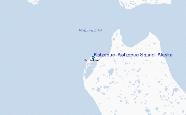 Kotzebue, Kotzebue Sound, Alaska Tide Station Location Map