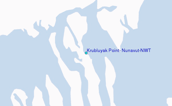 Krubluyak Point, Nunavut/NWT Tide Station Location Map