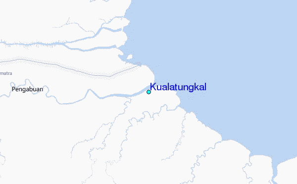 Kualatungkal Tide Station Location Map