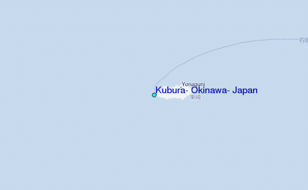 Kubura, Okinawa, Japan Tide Station Location Map