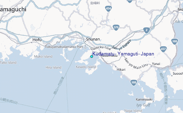 Kudamatu, Yamaguti, Japan Tide Station Location Map