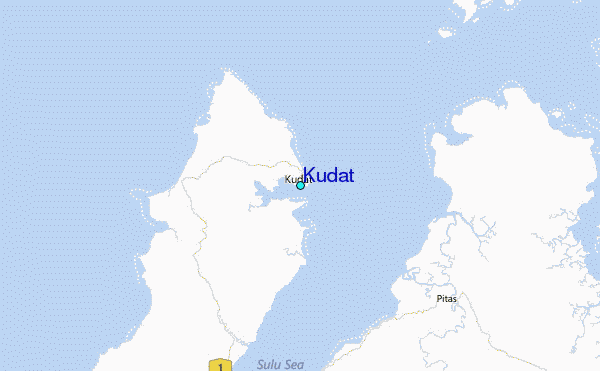 Kudat Tide Station Location Map