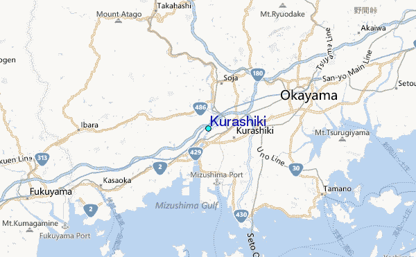 Kurashiki Tide Station Location Map