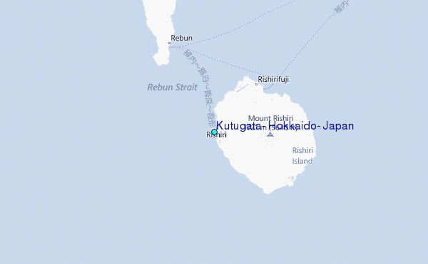 Kutugata, Hokkaido, Japan Tide Station Location Map