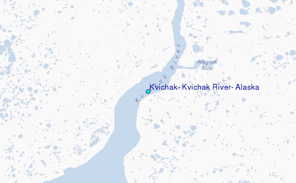 Kvichak, Kvichak River, Alaska Tide Station Location Map