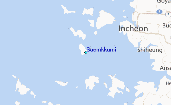Saemkkumi Tide Station Location Map
