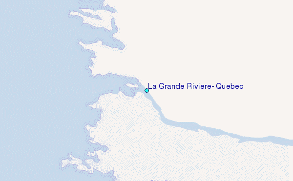 La Grande Riviere, Quebec Tide Station Location Map