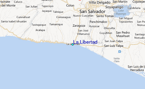 La Libertad Tide Station Location Map