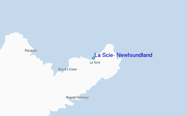 La Scie, Newfoundland Tide Station Location Map