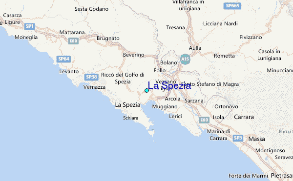 La Spezia Tide Station Location Map