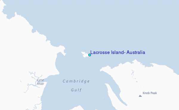 Lacrosse Island, Australia Tide Station Location Map