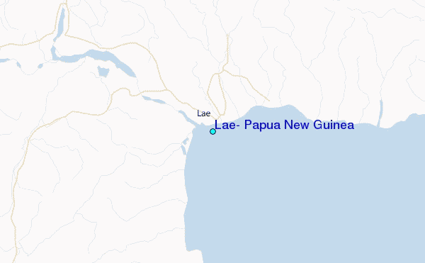 Lae, Papua New Guinea Tide Station Location Map