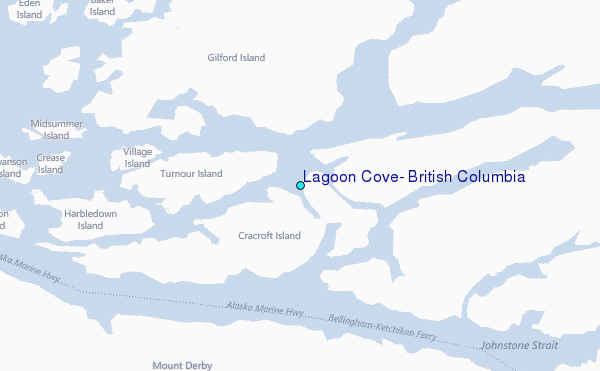 Lagoon Cove, British Columbia Tide Station Location Map
