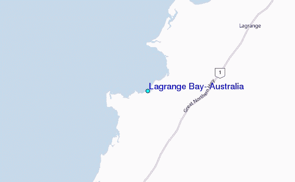 Lagrange Bay, Australia Tide Station Location Map