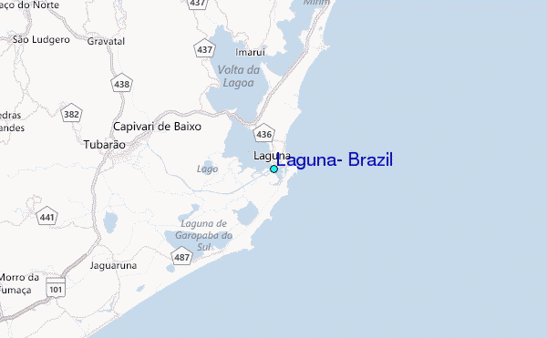 Laguna, Brazil Tide Station Location Map