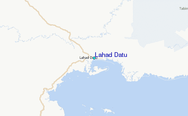 Lahad Datu Tide Station Location Map