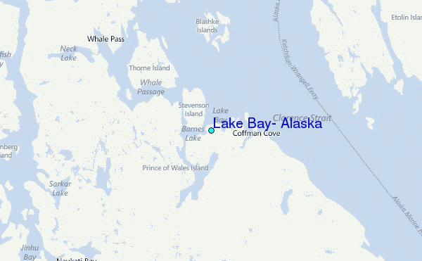 Lake Bay, Alaska Tide Station Location Map