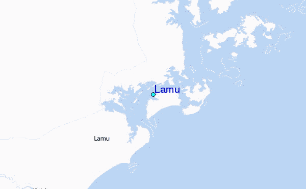 Lamu Tide Station Location Map