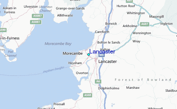 Lancaster Tide Station Location Map