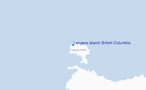 Langara Island, British Columbia Tide Station Location Map