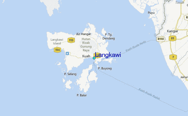 Langkawi Tide Station Location Map